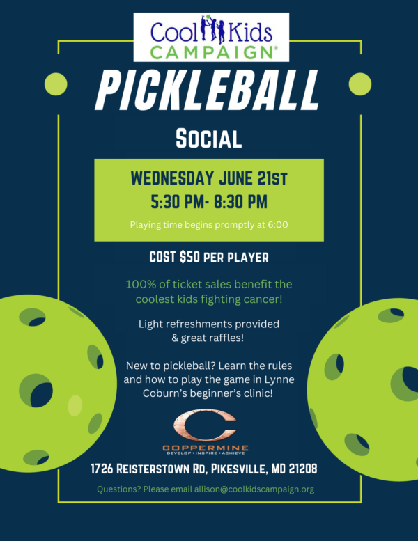 Pickleball Social Cool Kids Campaign